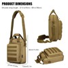 ZHIERNA Tactical Briefcase Shoulder Bag Small Men's Bag Messenger Bag