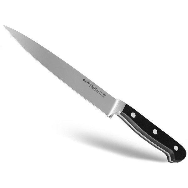 Solingen Filleting Knife Made in Germany Chef's Knife Forged with Extra Sharp Flexible Knife Blade Kitchen Knife Stainless Steel for Filleting Meat and Fish