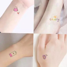 레터링타투스티커 타투 스티커 10종 디자인 문신 헤나 세트 KT_3 Lettering Tattoo Sticker Tattoo Sticker 10 Design Henna Set KT_3 [KT-3 consists of 10 sections]