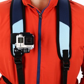 Sametop 360 Degree Rotating Backpack Holder Clip Holder Backpack Compatible with GoPro Hero 8, 7, 6, 5, 4, Session, 3+, 3, 2, 1, Hero (2018), Fusion, Max Cameras