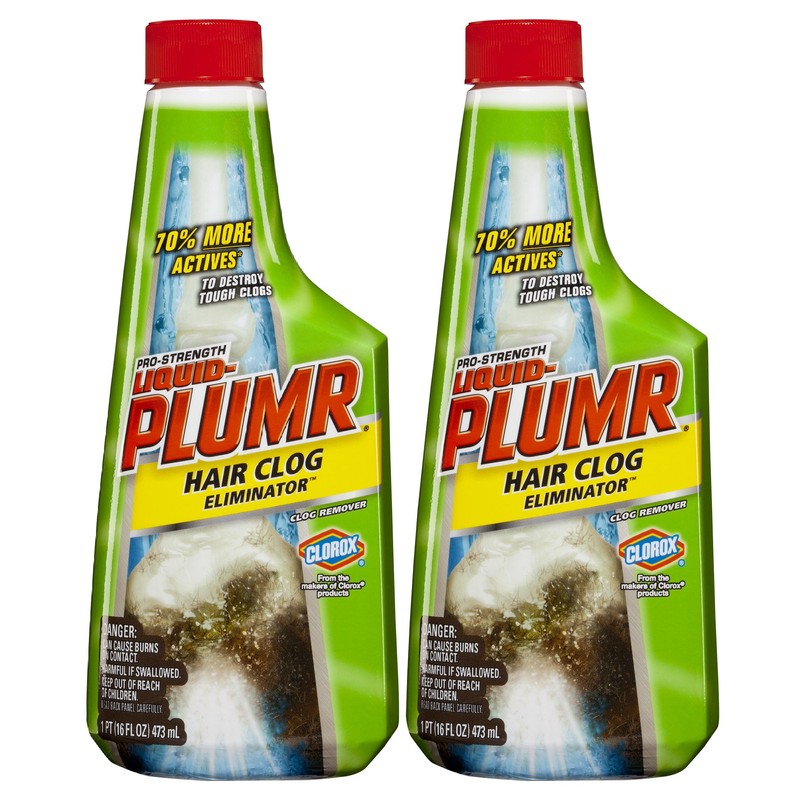 Liquid-Plumr Pro-Strength Clog Remover, Hair Clog Eliminator, 32 Fluid Ounces