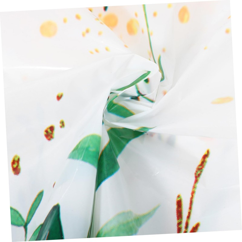 Kisangel Eucalyptus Leaf Table Cover Elegant Dining Table Decoration for