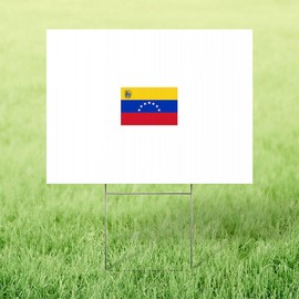 CafePress Venezuela Yard Sign, Vinyl Lawn Sign, 22" w x 18" h