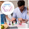 Beavorty 6pcs Nail Scrub Brush Comfortable Handle Cleaning Brushes for