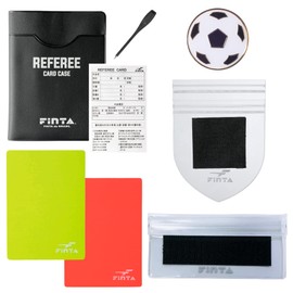 FINTA FT3800 Soccer Futsal Referee Starter Set with 2 Patch Guards