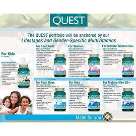 QUEST Quest? His Daily One? for Teen Boys (90 Capsules)