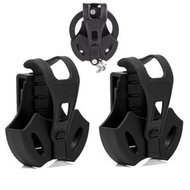 Fidragon Handcuff Case Nylon Holder Handcuff Holster Tactical Handcuff Case Police Holster Molle Pouch for Belt and Vest Hunting Accessories Bag 2pcs