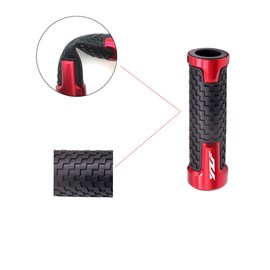 Yamaha Motorcycle Hand Grips: Red, Fits YZF R1, R3, R6, R6S, R25, R125, 600R