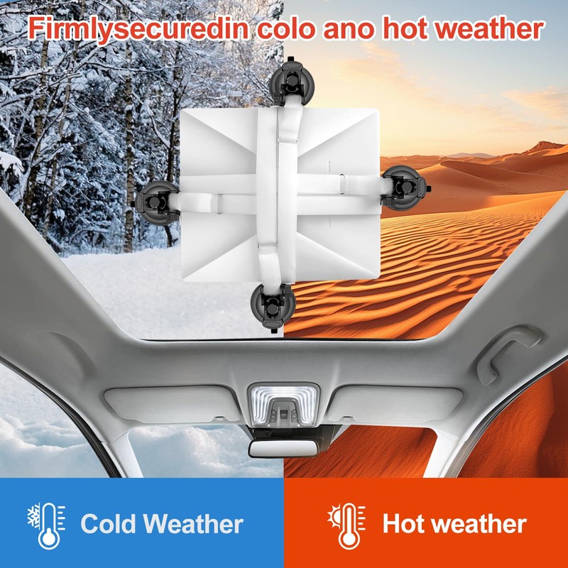 ASDKJL Foldable Starlink Mini Car Mount with Suction Cups，Quick Release