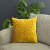 Paoletti Delphi Jacquard Faux Velvet Gold Polyester Gold Cushion Cover