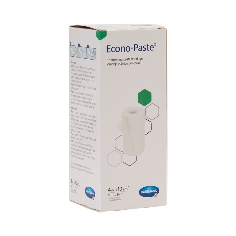 Hartmann 47400000 Econo-Paste Latex-Free Conforming Zinc-Oxide Paste Bandage, 4" Width,