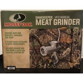 Weston Mossy Oak Gamekeeper #10 Manual Meat Grinder Venison Beef Pork New