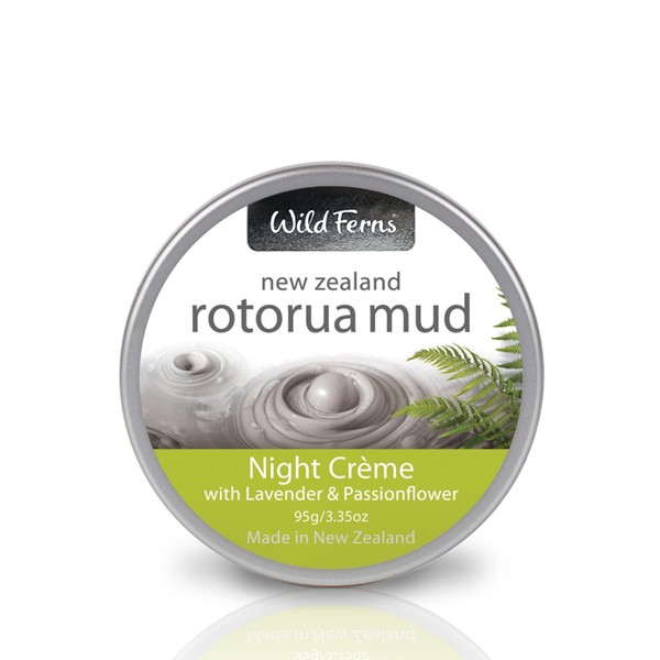 Wild Ferns Rotorua Mud Night Crème with Lavender & Passionflower, 95 grams