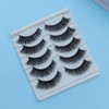 FOMIYES 15pairs Individual Eyelashes Long Thick Fake Lashes Natural Look