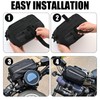SANDEYISS Motorcycle Handlebar Bag,Easy Installation Motorcycle Bag,Universal Handle Bar Bag,Multi-Purpose