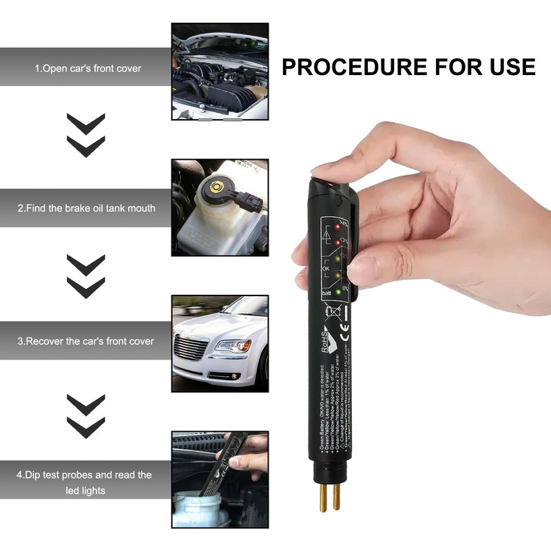 NYTKL Brake Fluid Liquid Tester Pen, Car Diagnostic Testing Tool