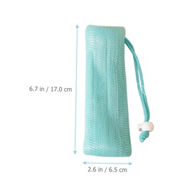 Healeved 3pcs Multi-layer Mesh Soap Pouch Bags for Foaming and Cleansing for Travel and Home Use Colorful Design Pink and Green Options