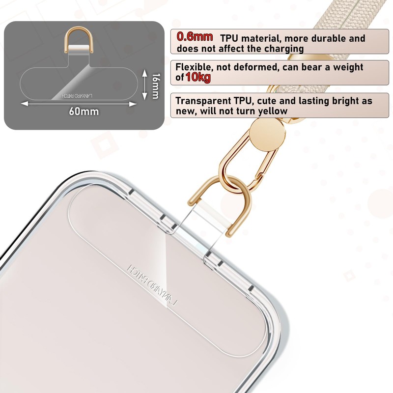 UKON Cell Phone Lanyard,Crossbody Lanyard and Wrist Strap Premium Metal
