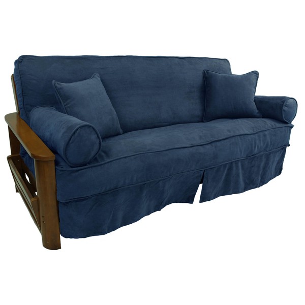 Blazing Needles Solid Microsuede Double Corded 8" to 9" Futon
