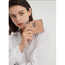 Anywn Women's Vintage Purse, Long Wallet with Large Capacity, Elegant and Cute Ladies Purse, Z-brown