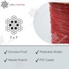 1/8" to 3/16" (PVC) Vinyl Coated RED Color Galvanized Cable