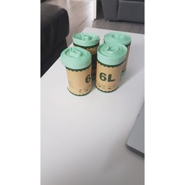 TRUUW Biodegradable and Compostable Bin Liners 50 bags (6L)