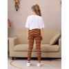 HDE Girl's Leggings Holiday Stretchy Full Ankle Length Striped Tights