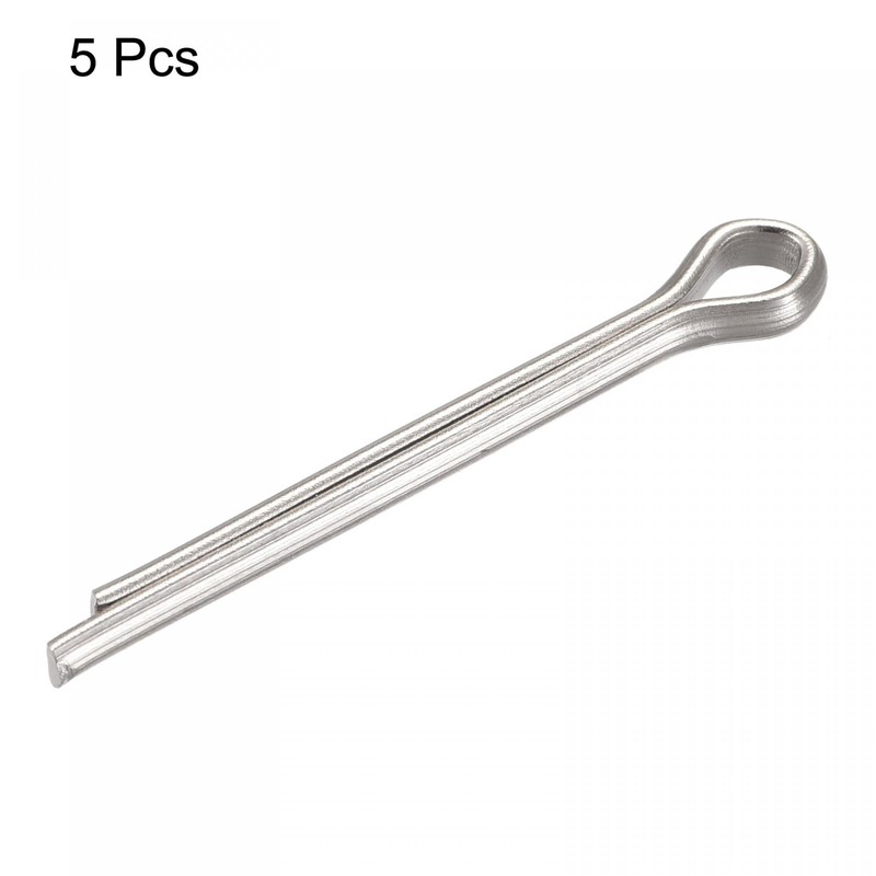 sourcing map Split Cotter Pin, 4mm x 35mm Stainless Steel