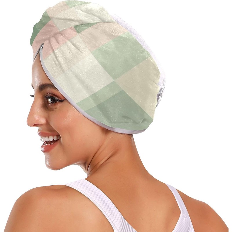 Toallas de microfibra para el cabello con botones para todos
