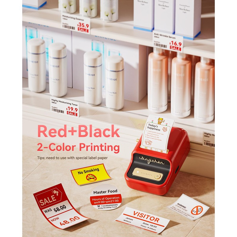 NIIMBOT B21 Pro Label Maker, 300DPI HD Label Printer, Ideal