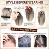 UIPEUBO Hair Toppers for Women Real Human Hair Toppers with