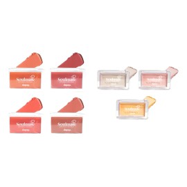 Kit Soulmate: Rubor Coral 4 Tonos + Iluminador 3 Tonos