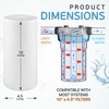 Ronaqua 10" x 4.5" Big Sediment Replacement Water Filter Cartridge,