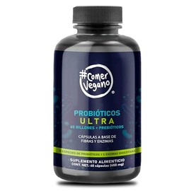 Probióticos ULTRA 60 billones  prebióticos  11 cepas bacterianas y 5 enzimas digestivas  60 porciones                                                 