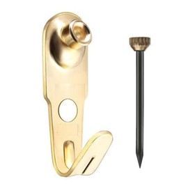 TOOMYAUTO 10Sets Picture Hangers Kit with Nails Professional Picture Hooks Hangers, 30lb Wall Hangers, Wall Hanging Kit for Drywall/Wooden Office Pictures, Clock, House Decoration