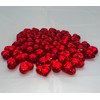 30 red large decorative hearts, luminous acrylic decorative stones, approx.