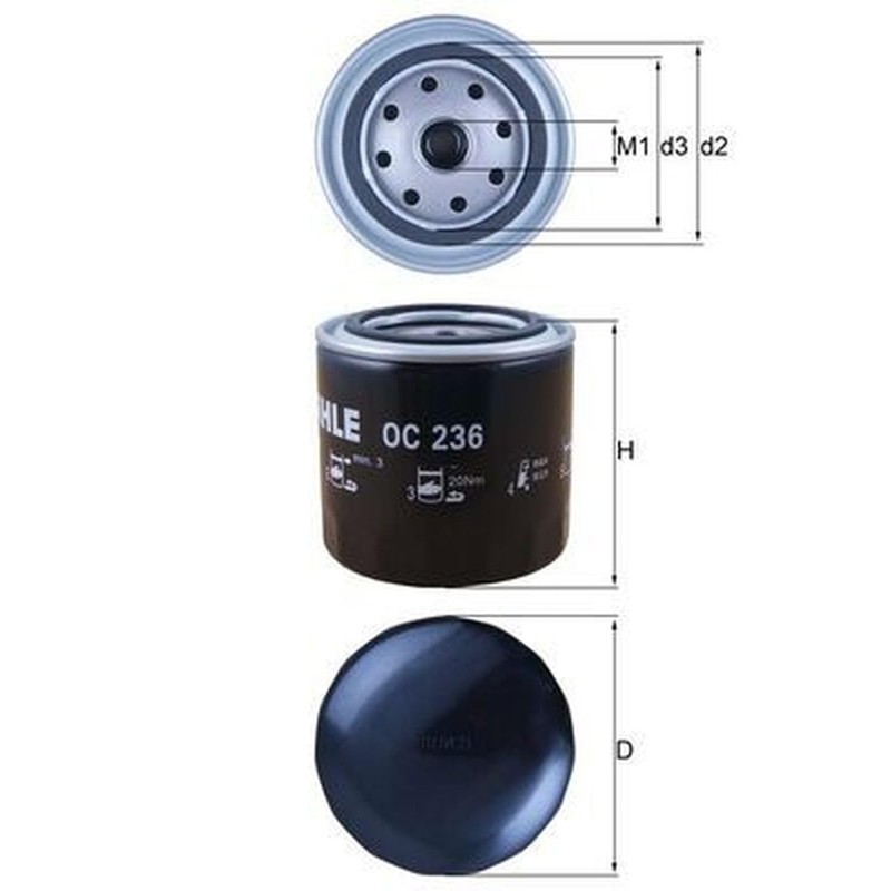 MAHLE OC 236 Oil Filter