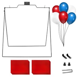 5 Pack Open House Signs, 30'' x 28'' A Frame Metal Stand, 18'' x 24'' Sign Panels Double Sided, Real Estate Yard Signs Foldable, Open House Directional Arrows Yard Sidewalk Signs, Red