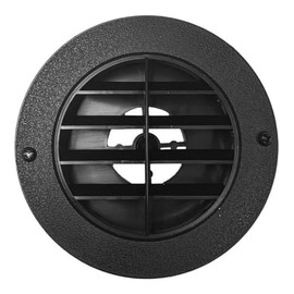 TECHVALET RV 2" Duct Rotaire Swivel Circle RV Heat Vent Furnace Plastic Black
