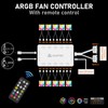 Auotac ARGB Controller PWM Fan Hub with RF Remote, (Connect