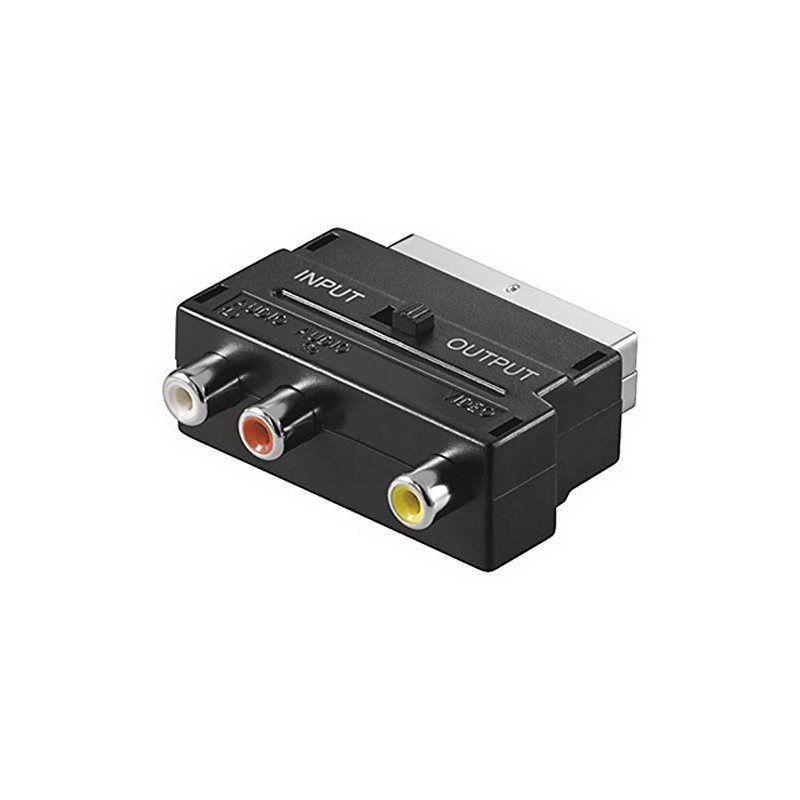 Goobay 33571 SCART to composite audio/video adapter; IN/OUT - Scart