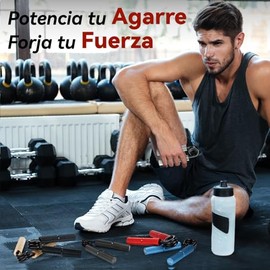6 Piezas Ejercitadores De Mano De Metal - Ejercitadores De Antebrazo Con Superficie Antideslizante Múltiples Niveles De Resistencia Disponibles Aptos 