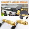 Gassaf 8 FT Propane Adapter Hose, Propane Adapter Replacement Parts