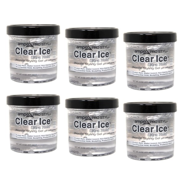 Ampro Pro Styl Clear Ice Protein Styling Gel, 6 Ounce