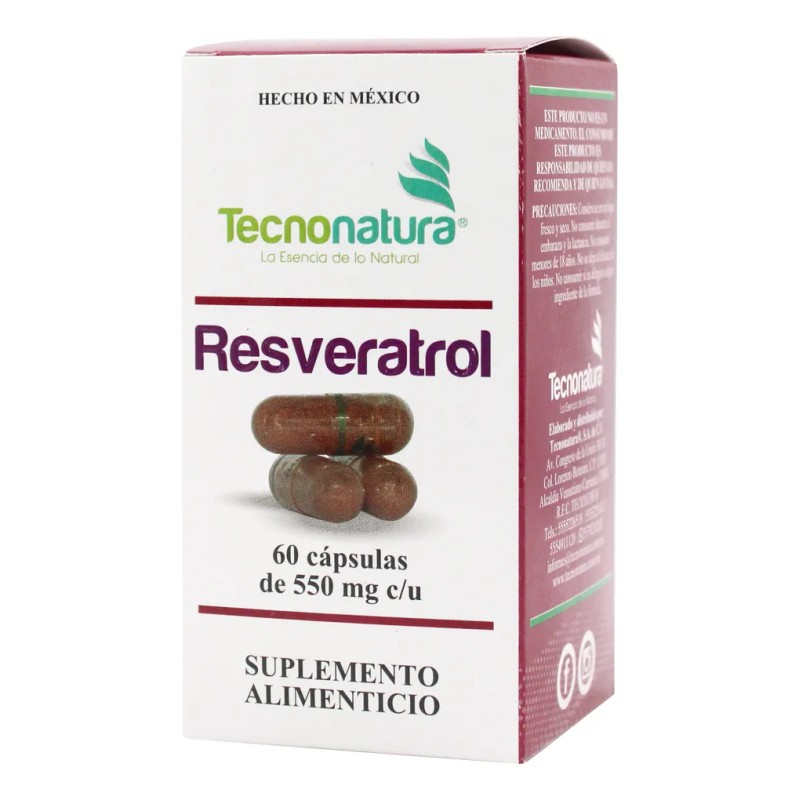 Nad Resveratrol 60 Cpsulas Kit Tecnonatura Antioxidante Sin Sabor