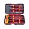 Tolsen 13pcs VDE Insulated Screwdriver Set Interchangeable in Case Magnetic