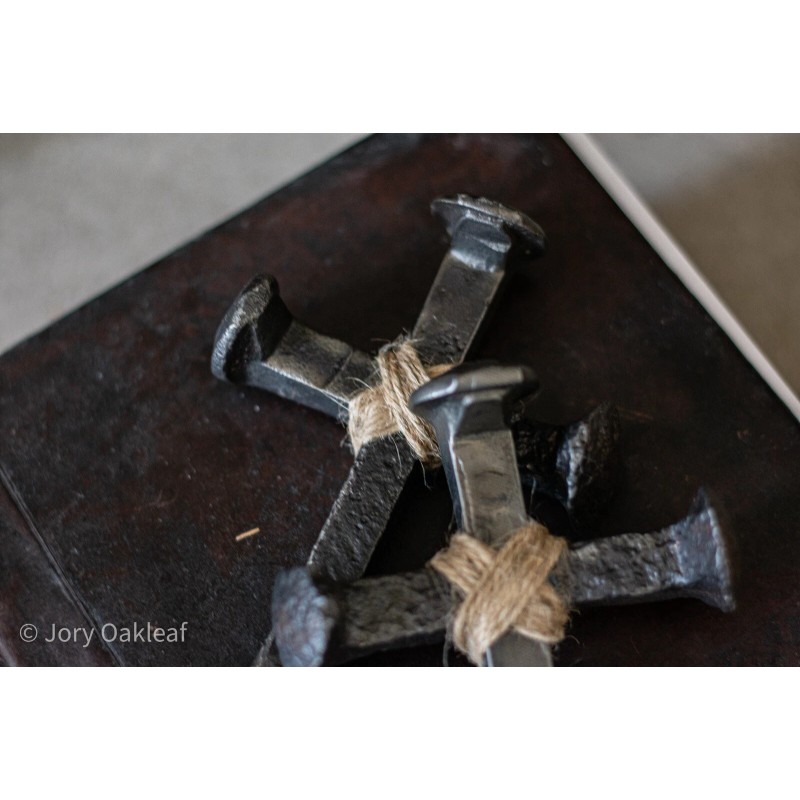 Handmade Rustic Railroad Spike Cross