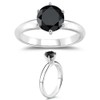 Mysticdrop 1.00 Ct of 5.65-6.37 mm A Round Black Diamond