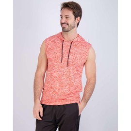 Real Essentials 3 Pack: Mens Dry-Fit Active Hooded Tank Top - Workout Sleeveless Hoodie Drawstring (Available in Big & Tall) - Set 9, 4X