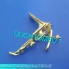 ODONTOMED2011 Pederson Vaginal Speculum Full Gold Medium OB/Gynecology Instruments